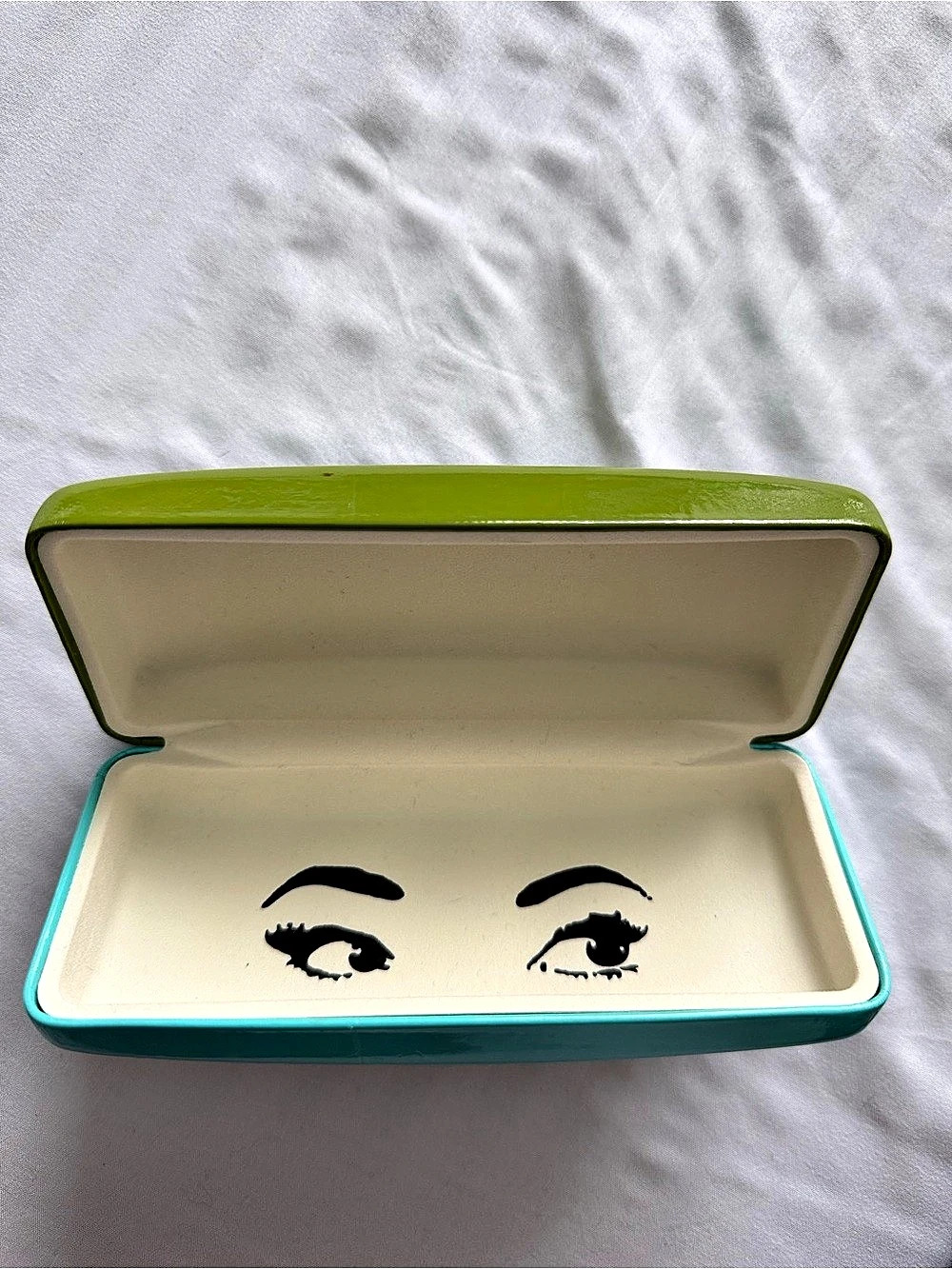 Kate Spade New York Eyeglasses Sunglasses Hard Clamshell Case Green Blue